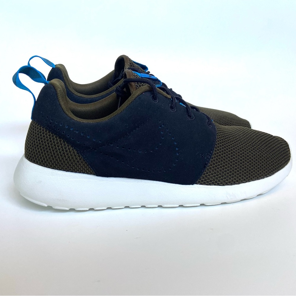 NIKE Roshe RunDark Loden/Black/Dark Loden/Turquoise 511881-303 NWOB Men Size 9